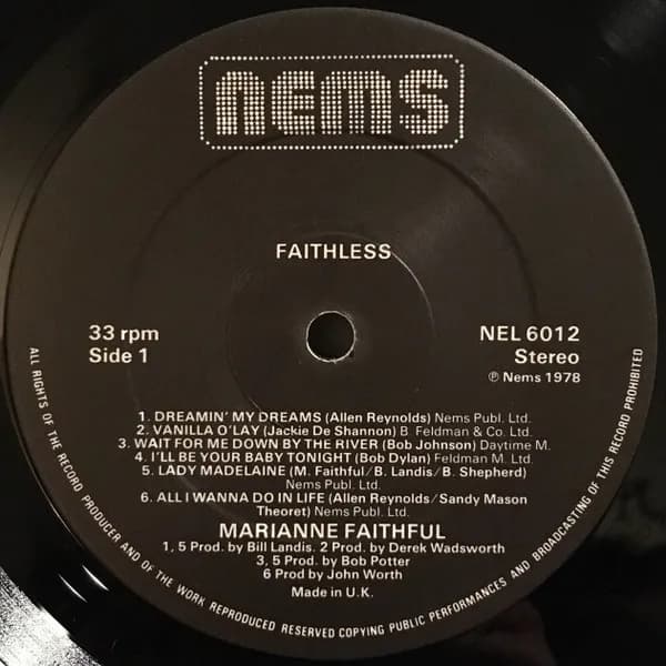 Marianne Faithfull — Faithless