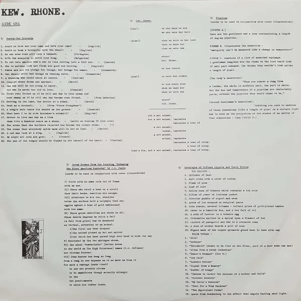 John Greaves / Peter Blegvad / Lisa Herman — Kew. Rhone.