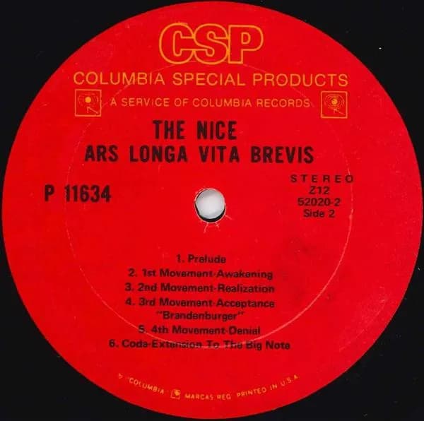 The Nice — Ars Longa Vita Brevis