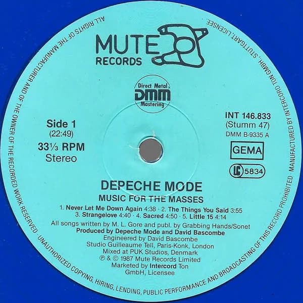 Depeche Mode — Music For The Masses