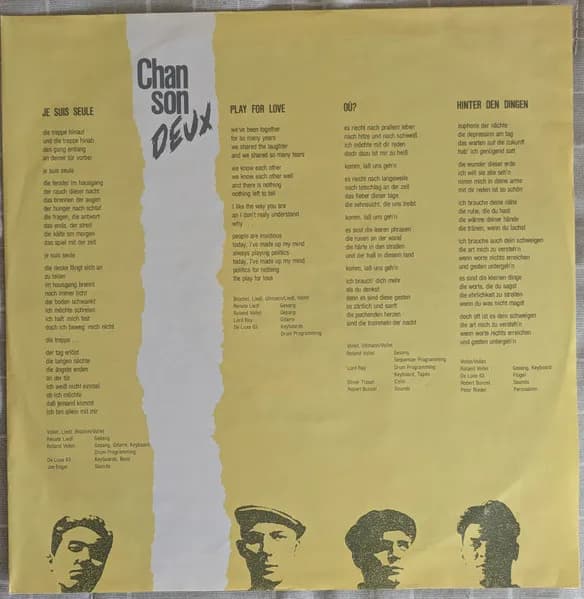 Chanson Deux — Hinter Den Dingen