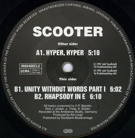 Scooter — Hyper, Hyper