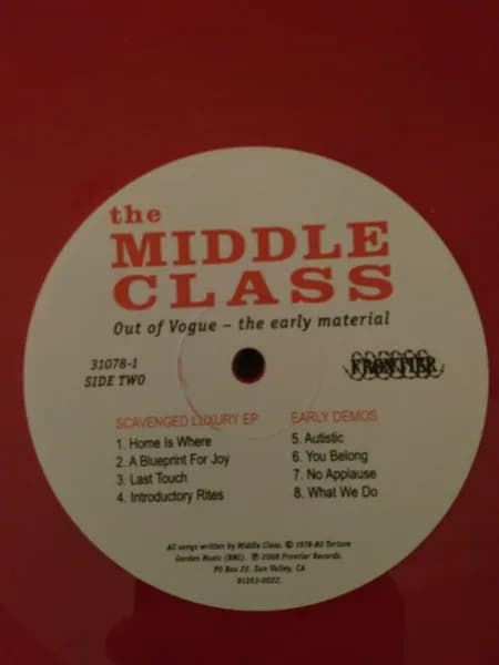 The Middle Class — Out Of Vogue - The Early Material