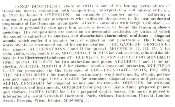 Iancu Dumitrescu — Alternances / Bas-Reliefs / Apogeum / Reliefs