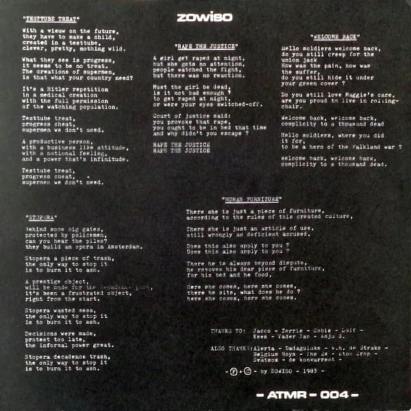 Zowiso / Zwembaden — Split LP