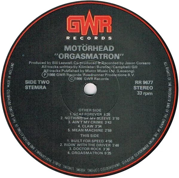 Motörhead — Orgasmatron