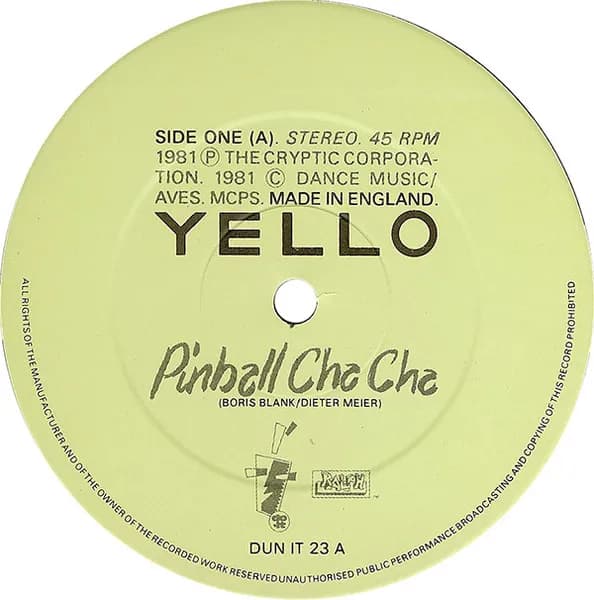Yello — Pinball Cha Cha