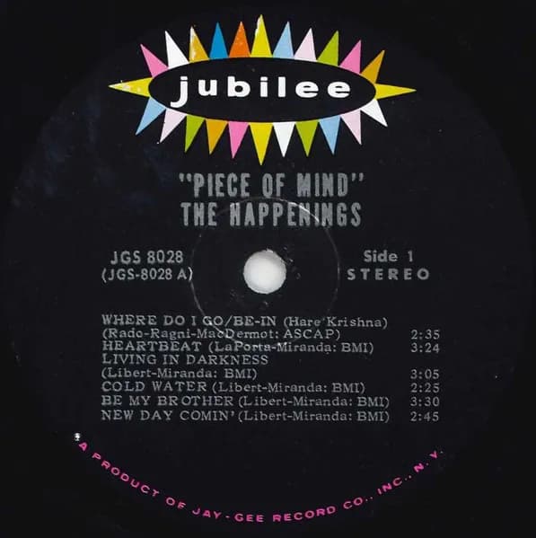 The Happenings — Piece Of Mind