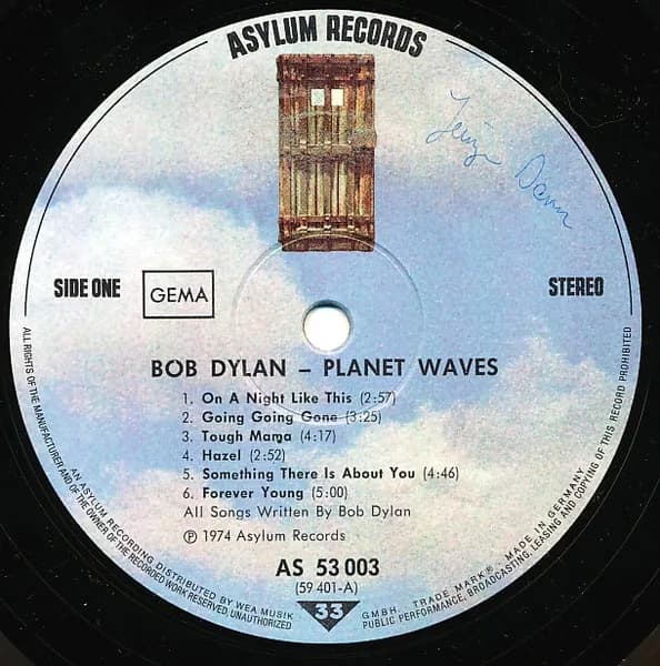 Bob Dylan — Planet Waves
