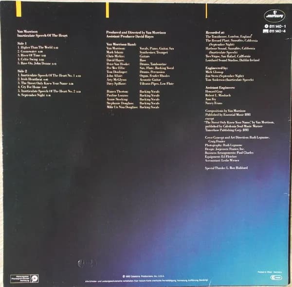 Van Morrison — Inarticulate Speech Of The Heart