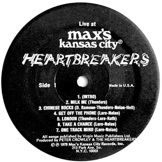 The Heartbreakers (2) — Live At Max's Kansas City