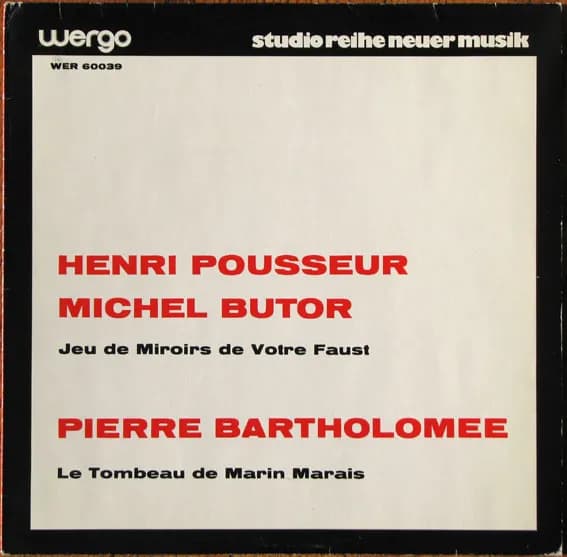 Jeu De Miroirs De Votre Faust / Le Tombeau De Marin Marais