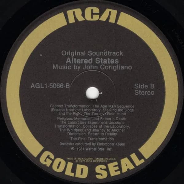 John Corigliano — Altered States: Original Soundtrack