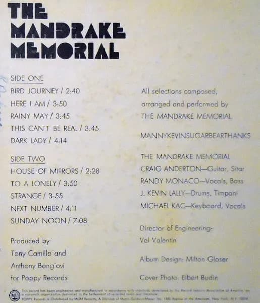 The Mandrake Memorial — The Mandrake Memorial