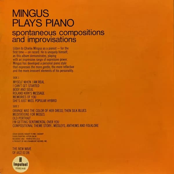 Charles Mingus — Mingus Plays Piano