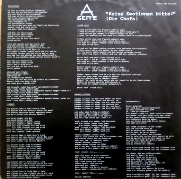 Die Chefs — Keine Emotionen Bitte!