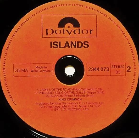 King Crimson — Islands