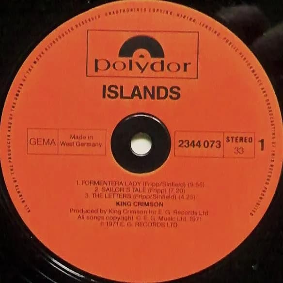 King Crimson — Islands