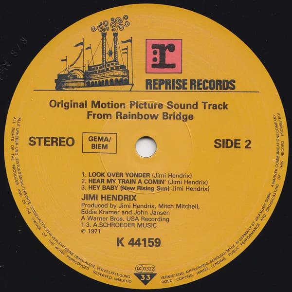 Jimi Hendrix — Rainbow Bridge - Original Motion Picture Sound Track