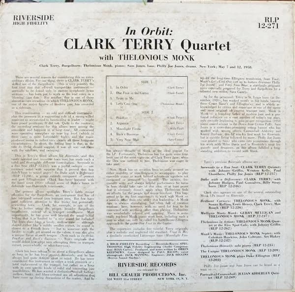 Clark Terry With Thelonious Monk — In Orbit