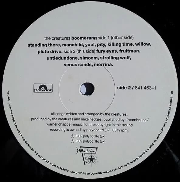 The Creatures — Boomerang