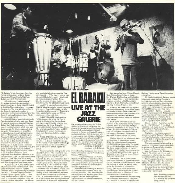 El Babaku — Live At The Jazz Galerie