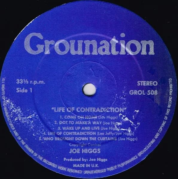Joe Higgs — Life Of Contradiction