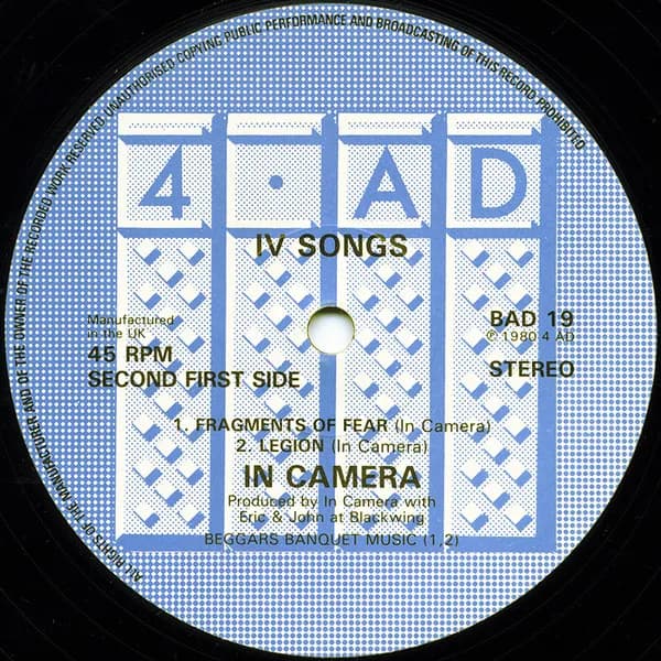 In Camera — IV Songs