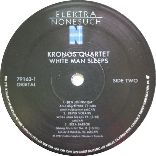 Kronos Quartet — White Man Sleeps