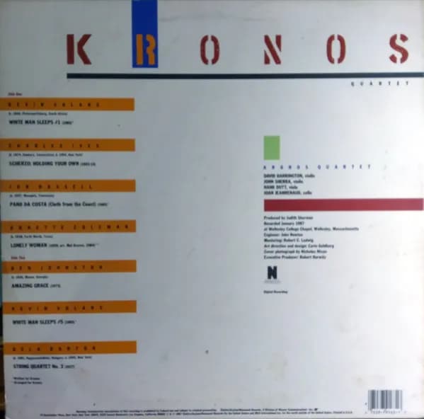 Kronos Quartet — White Man Sleeps