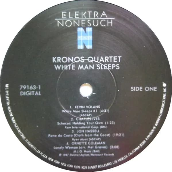 Kronos Quartet — White Man Sleeps