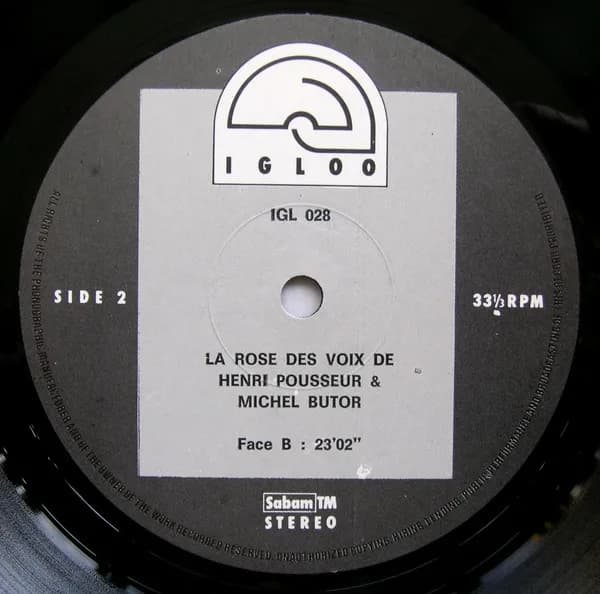 Michel Butor, Henri Pousseur — La Rose Des Voix