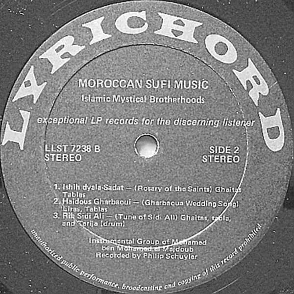 Instrumental Group Of Mohamed Ben Mohamed El Majdoub — Moroccan Sufi Music (Islamic Mystical Brotherhood)