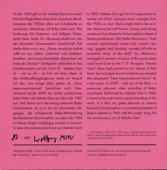 Valeska Gert — Baby