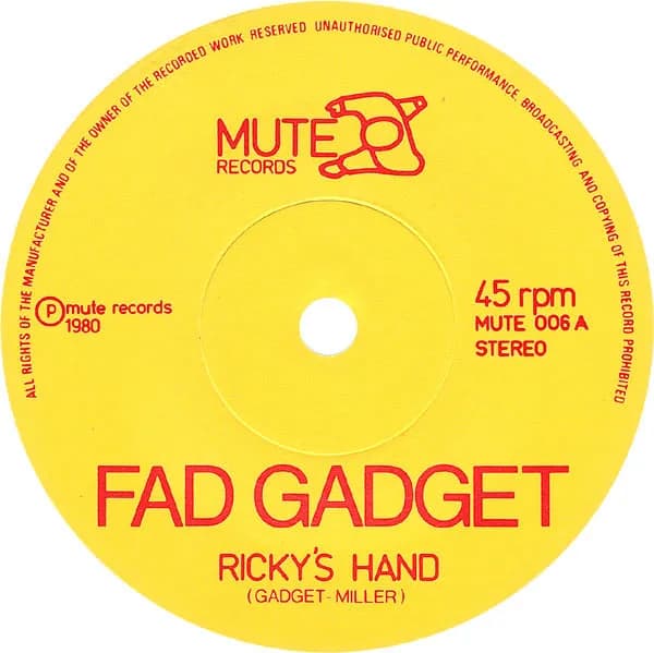 Fad Gadget — Ricky's Hand / Handshake