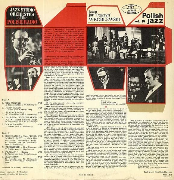 Studio Jazzowe Polskiego Radia — Jazz Studio Orchestra Of The Polish Radio