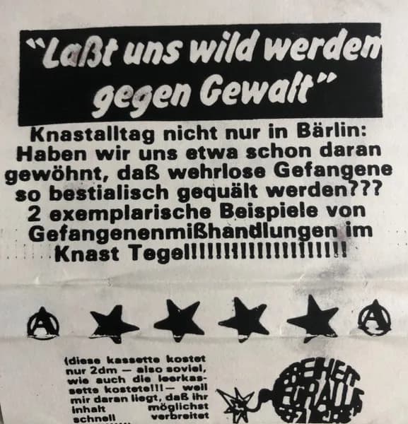 Unknown Artist — Laßt Uns Wild Werden Gegen Gewalt