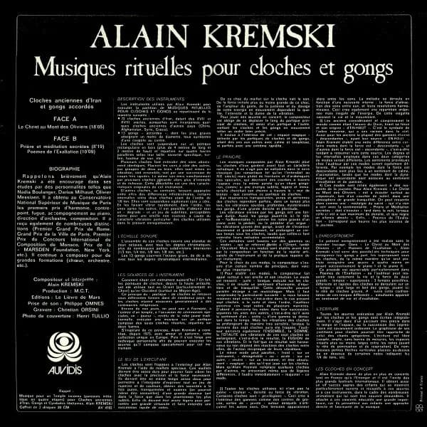 Alain Kremski — Musiques Rituelles Pour Cloches Et Gongs
