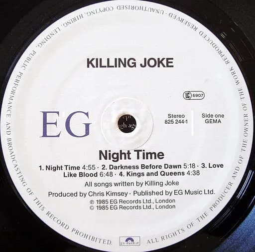 Killing Joke — Night Time