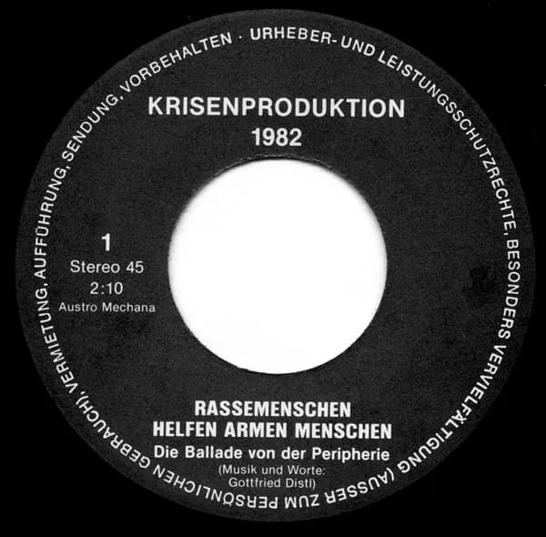 Rassemenschen Helfen Armen Menschen — Die Ballade Von Der Peripherie / Ist Es Nicht Ein Wunder