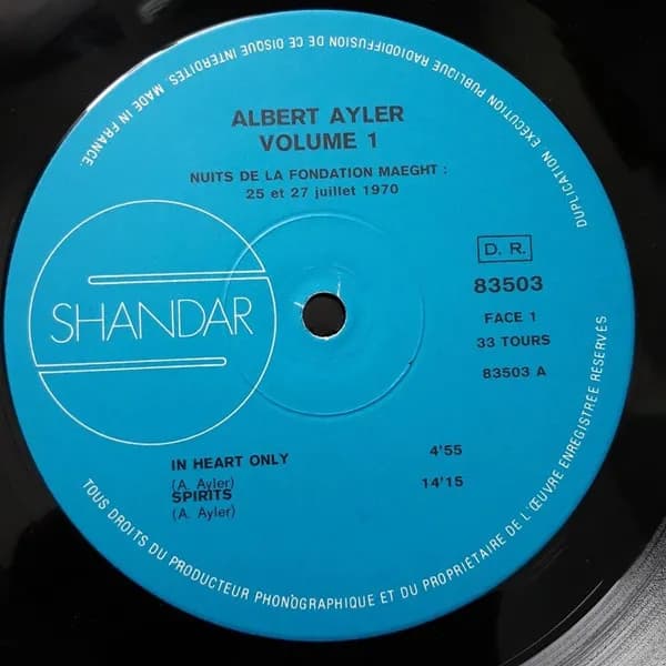 Albert Ayler — Nuits De La Fondation Maeght