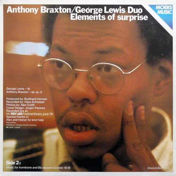 Anthony Braxton/George Lewis Duo — Elements Of Surprise