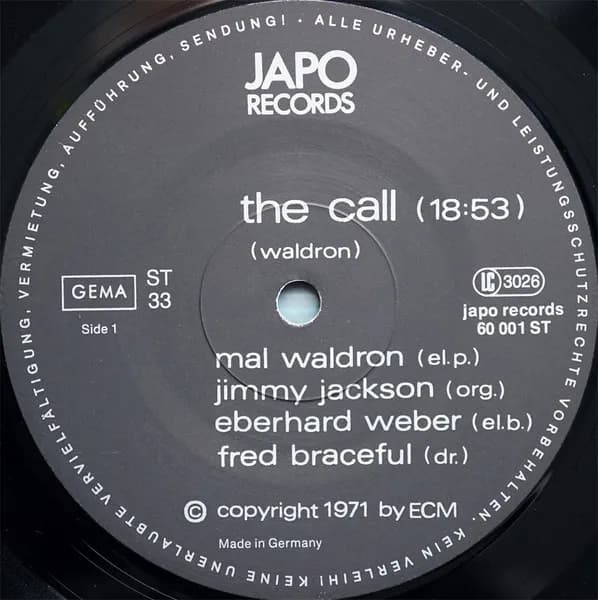 Mal Waldron — The Call
