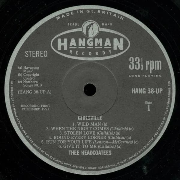 Thee Headcoatees — Girlsville