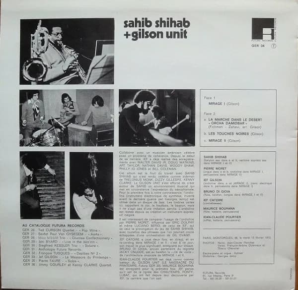 Sahib Shihab + Gilson Unit — La Marche Dans Le Désert