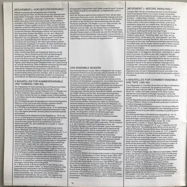 Ensemble Modern, Peter Eötvös - Nicolaus A. Huber / Helmut Lachenmann — Sechs Bagatellen / Mouvement (- Vor Der Erstarrung)