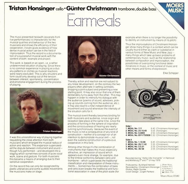 Honsinger / Christmann Duo — Earmeals