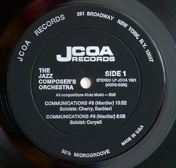 The Jazz Composer's Orchestra — The Jazz Composer's Orchestra