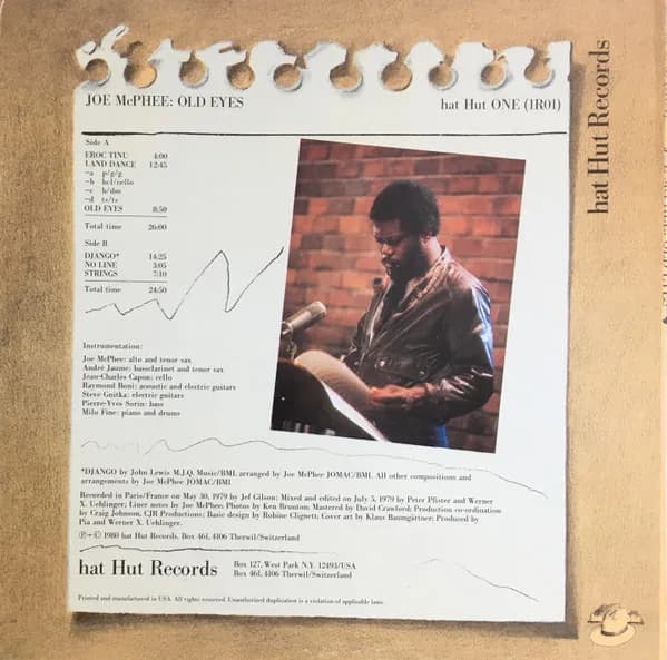 Joe McPhee — Old Eyes