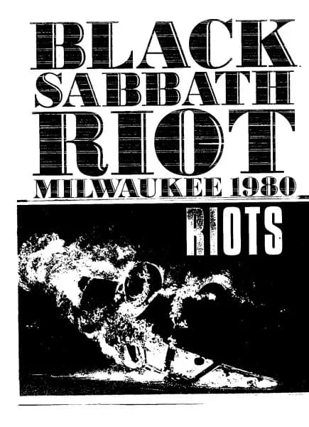 Black Sabbath Riot Milwaukee 1980